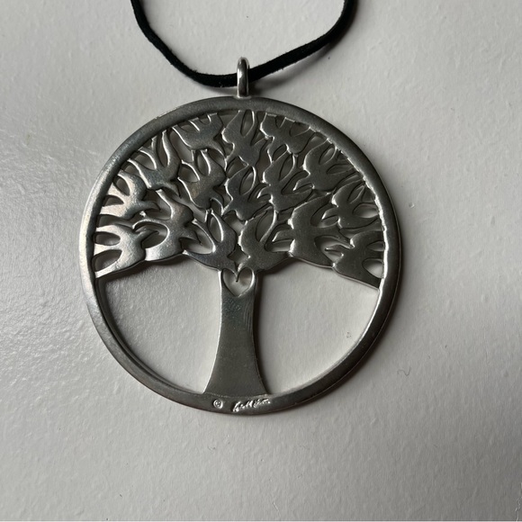 Arbor Vitae Ornament, Tree of Life, Lovell designs, Polished Pewter Ornament - Picture 6 of 6